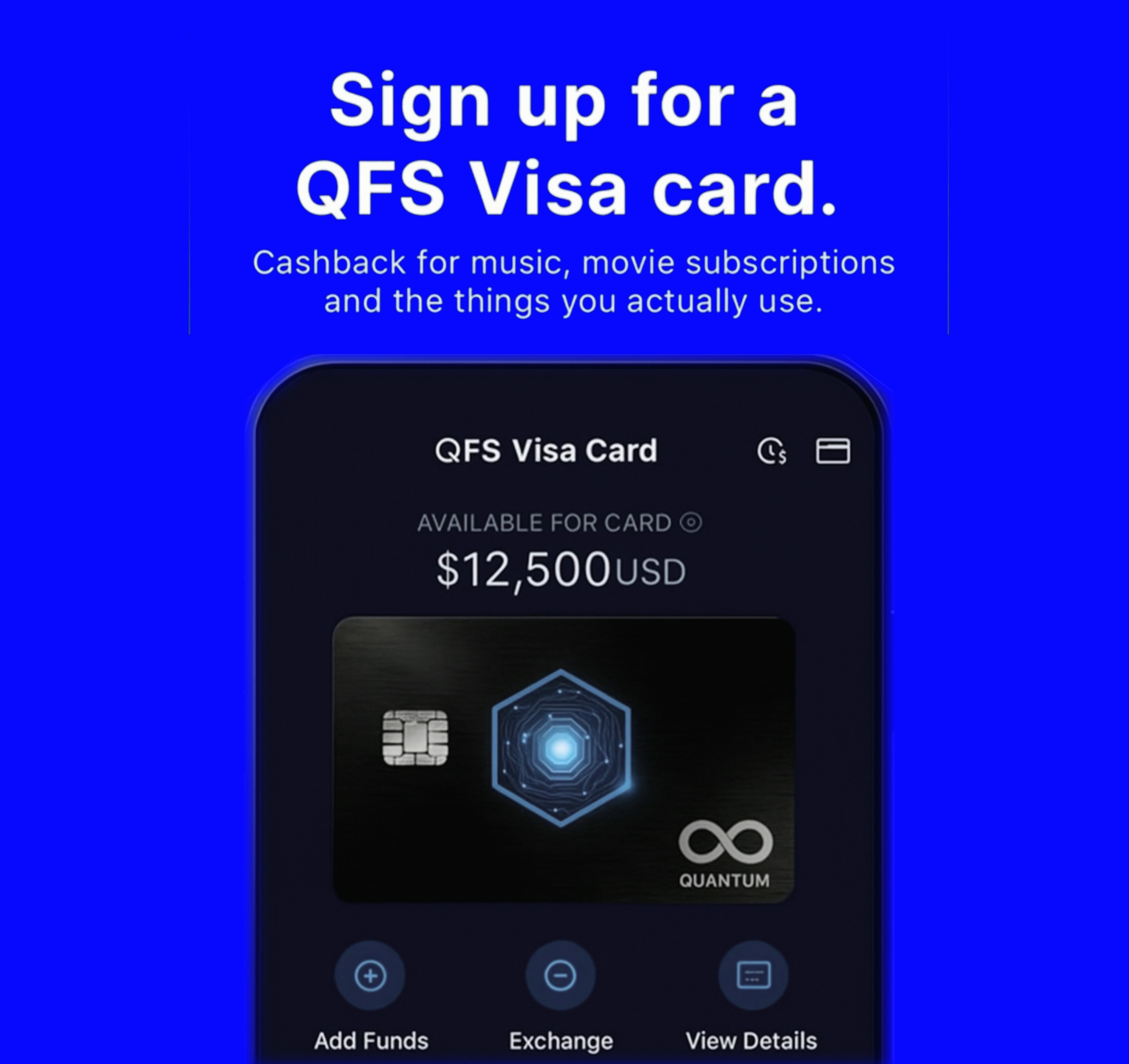 QFS Visa card signup